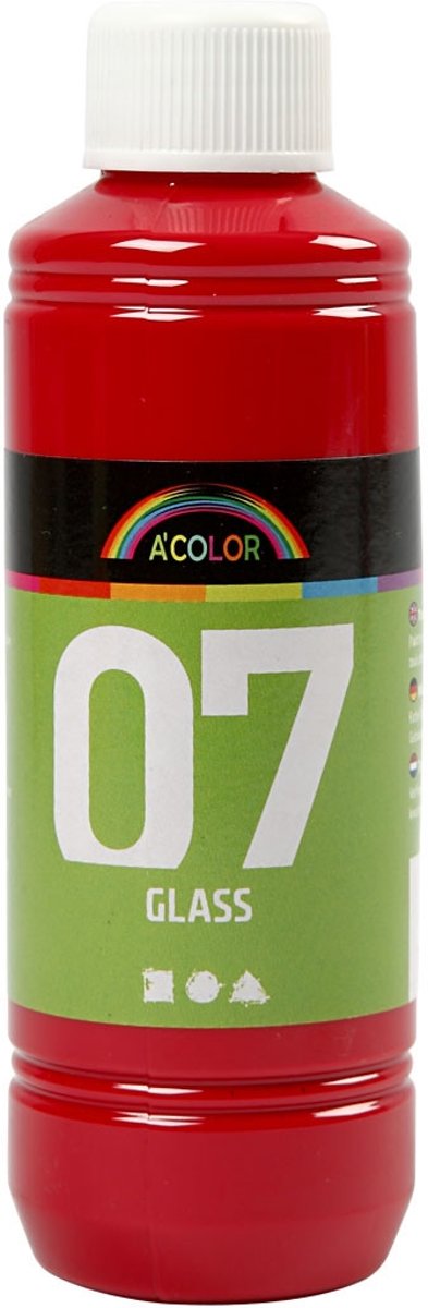 A-Color Glass, rood, 250ml [HOB-31788]